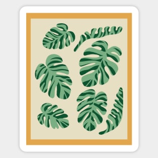 Monstera Variegata Boho Chic Sticker